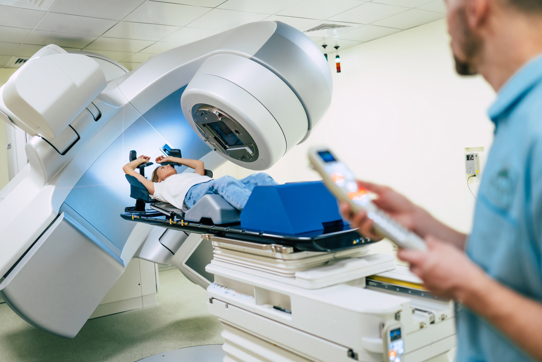 Cancer treatment in a modern medical private clinic or hospital